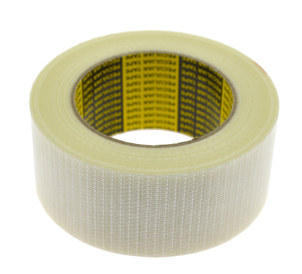White Fiberglass Adhesive Tape Bidirectional Filament Tape Cross Weaved